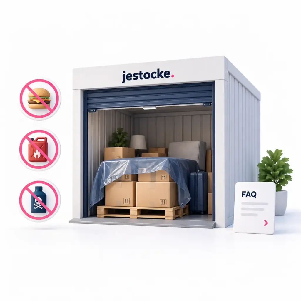 Denrées interdites dans un box de stockage